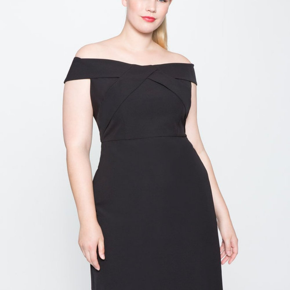 Eloquii Off the Shoulder Fitted Dress 18